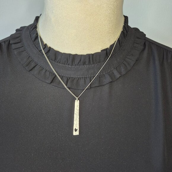 🍁Amos Pewter Heart Beat Necklace - Picture 3 of 9